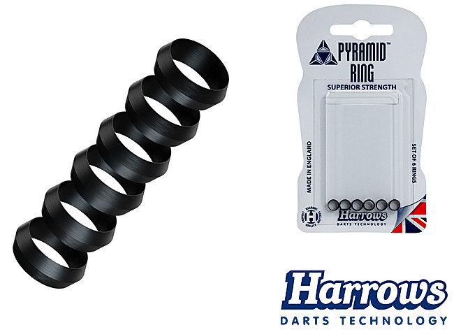 HARROWS Pyramid Rings black