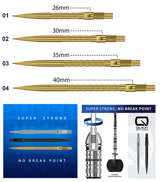 HARROWS HM Grip - Gold Quick Point