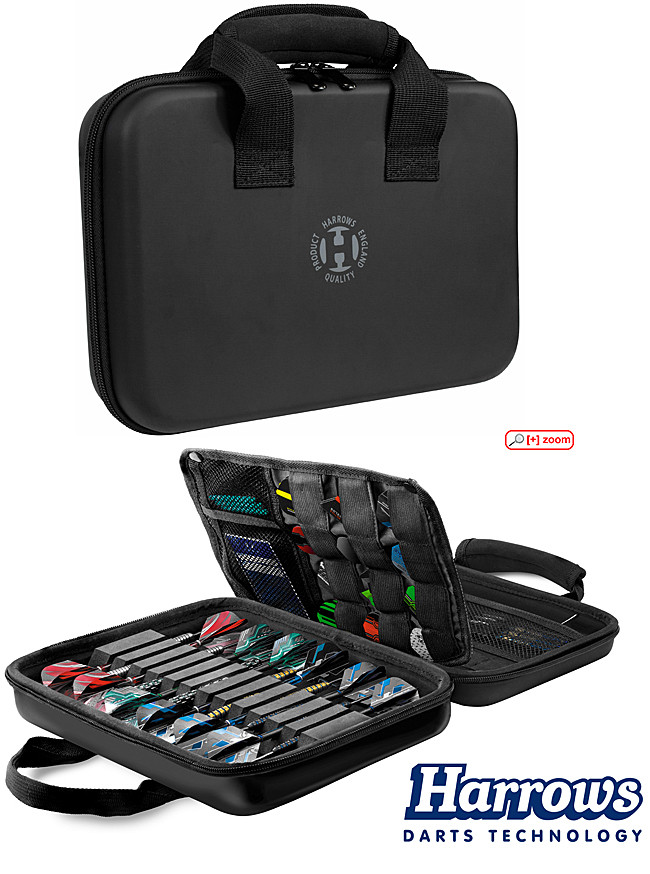 HARROWS Imperial Dart Case black, WALLETS