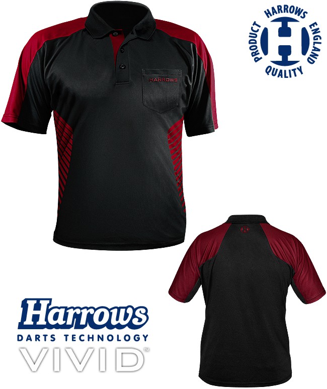 HARROWS Vivid Shirt black/deep-red (Dunkelrot)