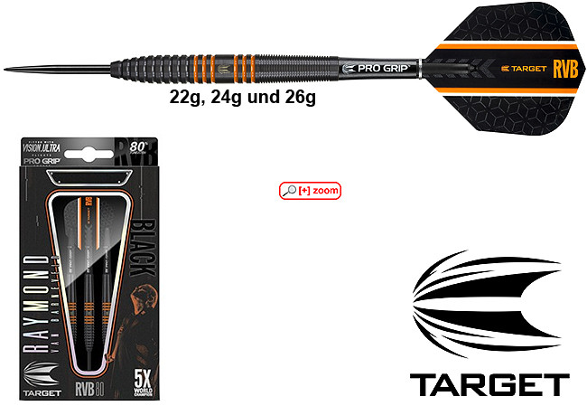 TARGET RVB80 Raymond van Barneveld black