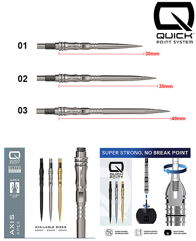 HARROWS Axis Apex QUICK Points Silver