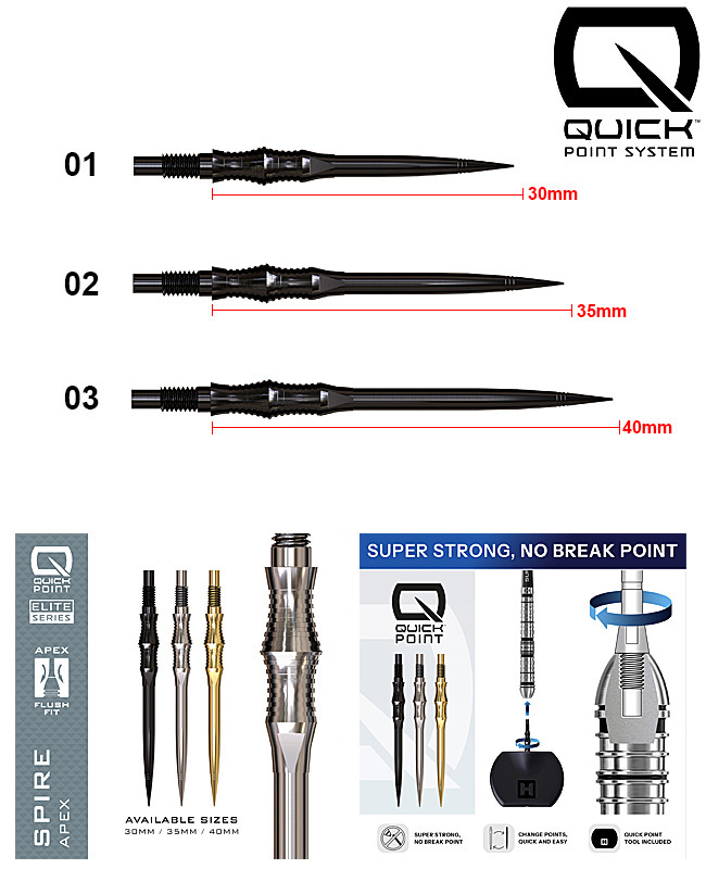 HARROWS Spire Apex QUICK Point Black